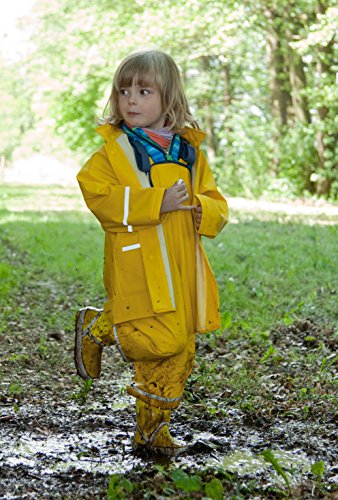 Playshoes Regenjacke Basic Chubasquero, Amarillo (Yellow 12), 7-8 Años Unisex Niños