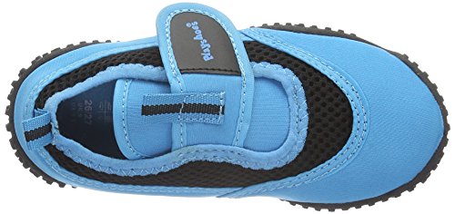 Playshoes Zapatillas de Playa con protección UV Neon, Zapatos de Agua Unisex niños, Azul (Blau 7), 26 EU