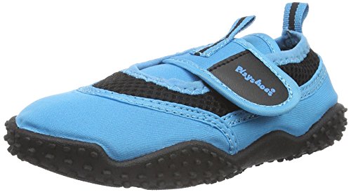 Playshoes Zapatillas de Playa con protección UV Neon, Zapatos de Agua Unisex niños, Azul (Blau 7), 26 EU