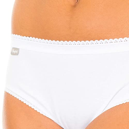 Playtex Cherish Cotton Mini X2 Braguita, Blanco (Blanco), XL para Mujer