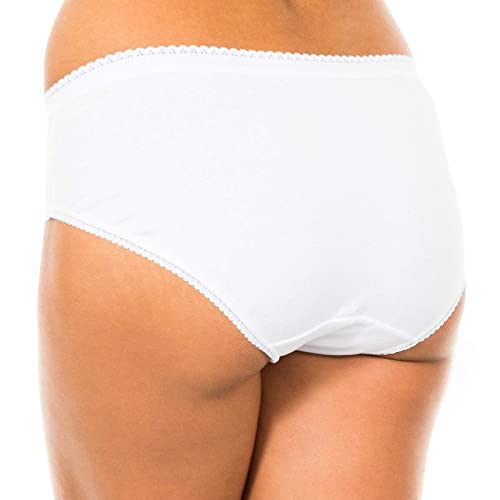 Playtex Cherish Cotton Mini X2 Braguita, Blanco (Blanco), XL para Mujer