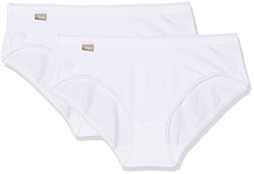 Playtex Cherish Cotton Mini X2 Braguita, Blanco (Blanco), XL para Mujer