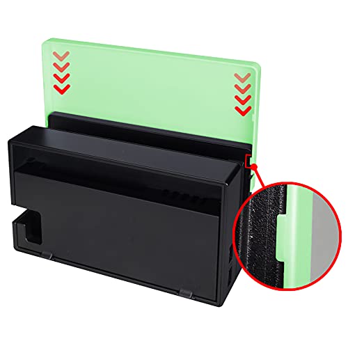 PlayVital Protector para Nintendo Switch Accesorios Dock Carcasa para Charging Dock Cover Cubierta de Polvo Anti-Rayas Placa Solid Funda para Nintendo Switch Dock-No Incluye Dock(Conejo y Chica)