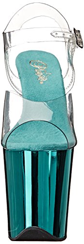 Pleaser FLAMINGO-808 Clr/Turquoise Chrome UK 2 (EU 35)