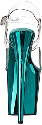 Pleaser FLAMINGO-808 Clr/Turquoise Chrome UK 2 (EU 35)