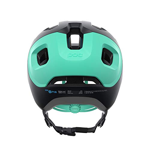 POC Axion Spin Casco, Unisex Adulto, Uranium Black/Fluorite Green Matt, XL-XXL (59-62cm)