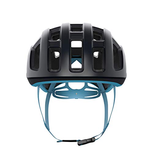 POC Casco de Ciclismo Unisex para Adultos, Ventral Lite, Uranium Black/Basalt Blue Mate, M (54-59 cm)