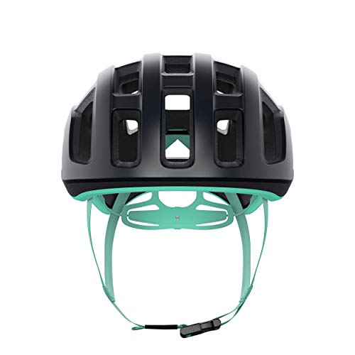 POC Casco de Ciclismo Unisex para Adultos Ventral Lite Uranium Black/Fluorite Green Matt, M (54-59 cm)