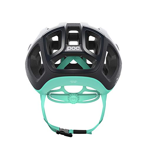 POC Casco de Ciclismo Unisex para Adultos Ventral Lite Uranium Black/Fluorite Green Matt, M (54-59 cm)