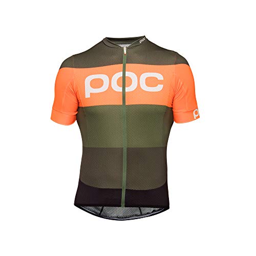 POC Essential Road Logo Maillot, Unisex Adulto, pentlandite Multi Green, XS