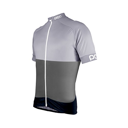 POC Fondo Classic Camiseta de Ciclismo, Hombre, Gris (Phosphite Multi Grey), XS