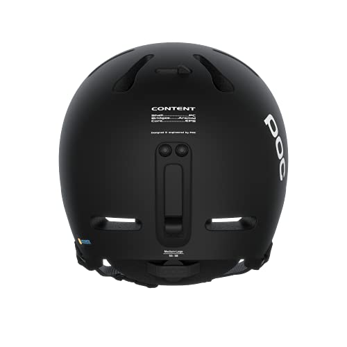 POC Fornix Casco de esquí, Adultos Unisex, Uranium Black Matt, M-L (54-59cm)