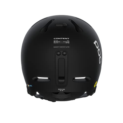 POC Fornix MIPS Casco de esquí, Adultos Unisex, Uranium Black Matt, M-L (54-59cm)