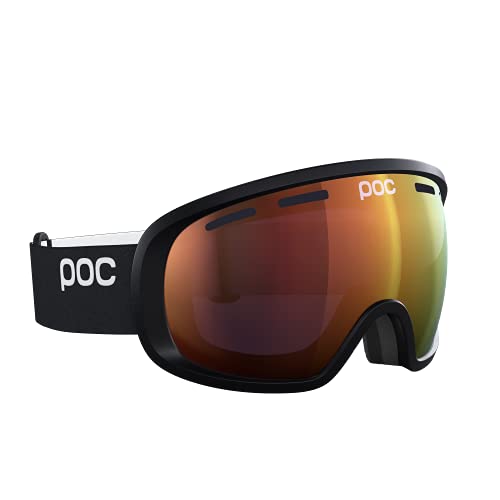 POC Fovea Clarity Gafas de Esquí, Unisex Adulto, Negro (Uranium Black/Spektris Orange), Talla única