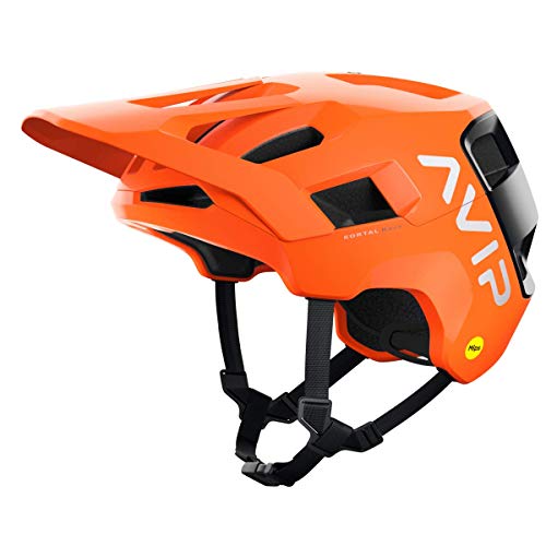 POC Kortal Race MIPS Casco, Unisex, Naranja Fluorescente AVIP/Uranio Negro Mate, XS-S (51-54cm)