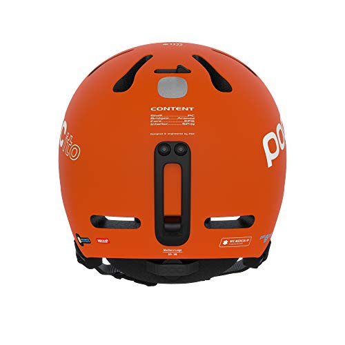 POC Pocito Fornix Spin Casco, Unisex-Youth, Naranja Fluorescente, Small