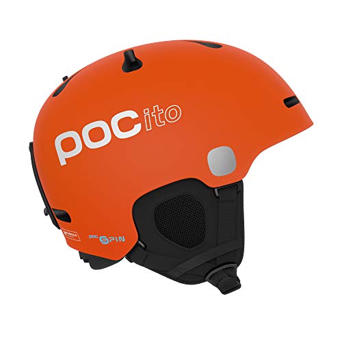 POC Pocito Fornix Spin Casco, Unisex-Youth, Naranja Fluorescente, Small