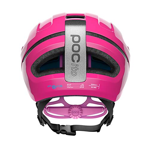 POC POCito Omne SPIN Casco Ciclismo Unisex Adulto, Rosado Fluorescent Pink, XSM