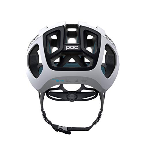 POC Ventral Air SPIN Casco Ciclismo Unisex Adulto, Blanco Hydrogen White Raceday, LRG