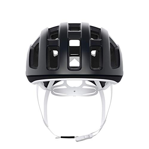 POC Ventral Lite Casco de Bici, Unisex-Adult, Uranium Black/Hydrogen White Matt, L (59-62cm)