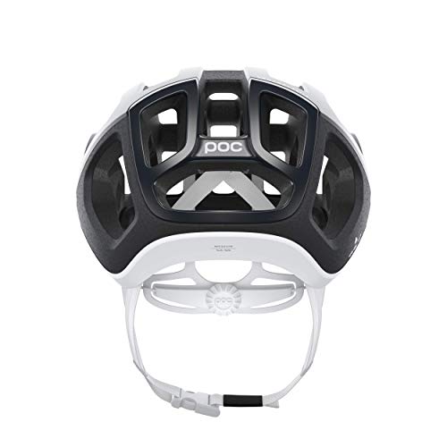 POC Ventral Lite Casco de Bici, Unisex-Adult, Uranium Black/Hydrogen White Matt, L (59-62cm)