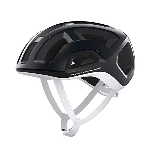 POC Ventral Lite Casco de Bici, Unisex-Adult, Uranium Black/Hydrogen White Matt, L (59-62cm)