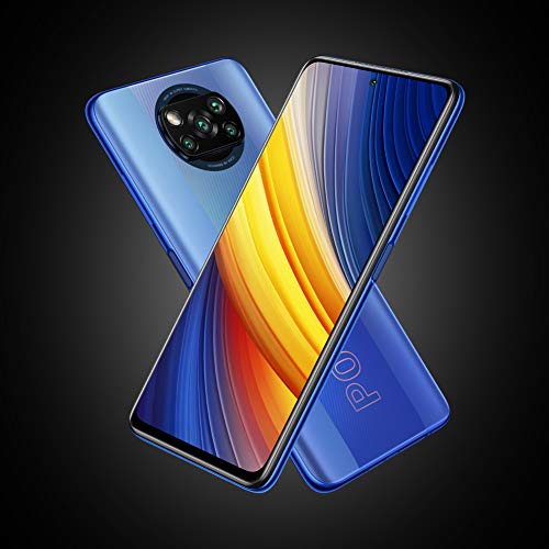 POCO X3 Pro, Smartphone 8+256 GB, 6,67” 120 Hz FHD+ DotDisplay, Snapdragon 860, cámara cuádruple de 48 MP, 5160 mAh, Azul (versión ES/PT), incluye auriculares