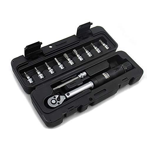 POFET 1/4 "DR 2-14 Nm bicicleta llave dinamométrica Kit de herramientas de reparación de bicicletas trinquete llave de torsión mecánica llaves manuales