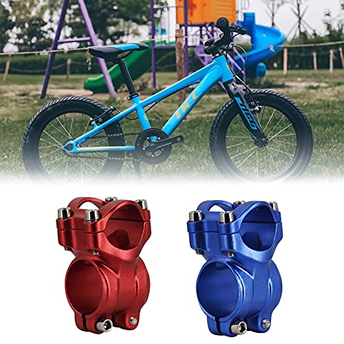 POHOVE Potencia ajustable para manillar de bicicleta, 25,4 mm, aleación de aluminio, adecuado para bicicleta de montaña, de carreras, BMX, MTB, color azul