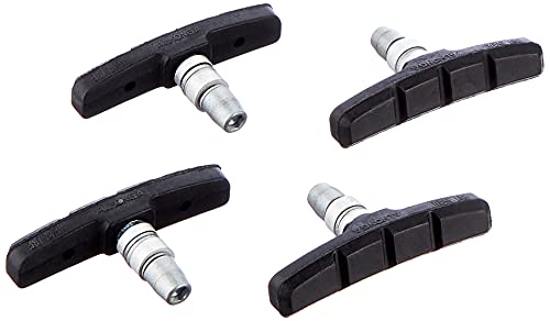 Point 29218201 - Pastilla para Freno V-Brake (2 Pares, Aluminio,70 mm), Color Negro
