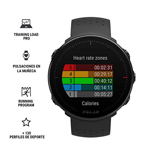 Polar Vantage M - Reloj con GPS y Frecuencia cardíaca en la muñeca - Multideporte y Running, registro avanzado del sueño, programas de entrenamiento (Resistente al Agua y ligero)