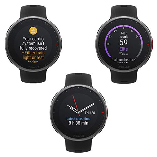 Polar Vantage V2 - Premium Multisport GPS Smartwatch, Registro de Frecuencia Cardíaca en la muñeca para Running, Natación, Ciclismo, Reloj inteligente, Controles de Música, Predicción Meteorológica