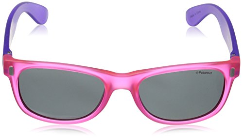 Polaroid P0115 Y2 IUB Gafas de Sol, Morado (Violet Pink Fluo/Grey Polarized), 46 Unisex niños