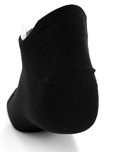 Poligono Calcetines Cortos para Hombre y Mujer, Medias Deportivas de Algodón, Calcetines Tobilleros Transpirables, Negro, Paquete de 12, EU 40-46