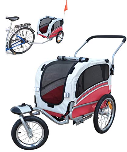 Polironeshop Argo - Remolque y carrito para bicicleta para el transporte de perros