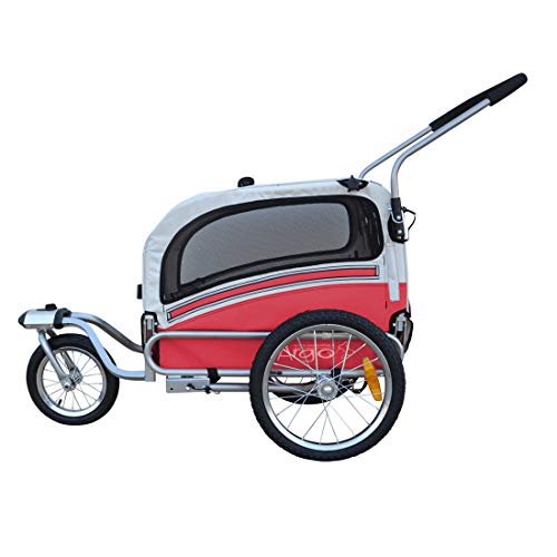 Polironeshop Argo - Remolque y carrito para bicicleta para el transporte de perros