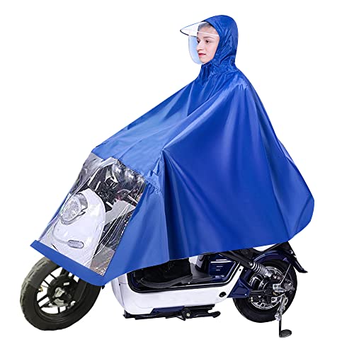 Poncho Impermeable, CJBIN Chubasquero Hombre Moto, Poncho Lluvia con Tapa Transparente, Chubasquero Bicicleta, Chubasquero Ciclismo Hombre, para Lluvia, Acampadas al Aire Libre, Ciclismo, Viajes