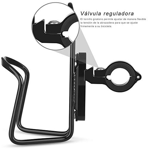 Portabidón para Bicicleta,Diyife Portabidón de Ciclismo para Bicicletas de Montaña y Carretera, Impermeable Soportes para Botella de Agua, Tecnología de Soldadura TIG Aluminio de Aviación 6061