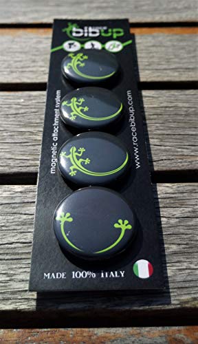 Portadorsales magnéticos para la fijación del número de carrera ciclismo (Negro)