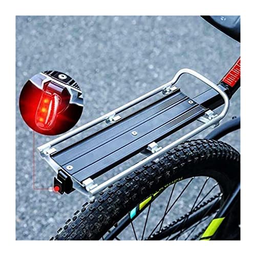 Portaequipajes Bicicleta Trasero Bike Rack 12kg Capaciblidad Bicicleta Ciclismo Relación rápida Cargo Asiento trasero Bolsa Portero de equipaje Pan Pannier con reflector Carrier Trasera Para Bicicleta