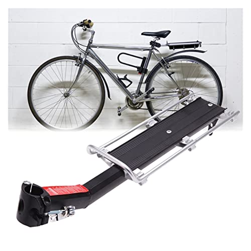 Portaequipajes Bicicleta Trasero Bike Rack 12kg Capaciblidad Bicicleta Ciclismo Relación rápida Cargo Asiento trasero Bolsa Portero de equipaje Pan Pannier con reflector Carrier Trasera Para Bicicleta