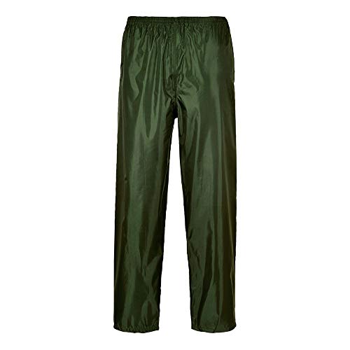 Portwest Pantalones para lluvia Classic Unisex, Color: Negro, Talla: 5XL, S441BKR5XL