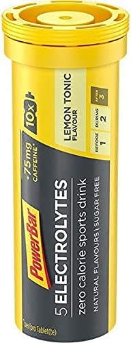 PowerBar 5 Electrolytes con Cafeína 1 tubo x 10 tabletas Sabor Limón-Cafeína