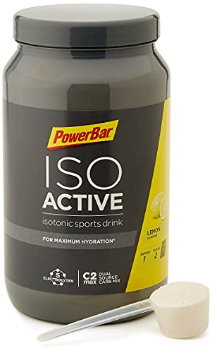 PowerBar Isoactive Lemon 1320g - Bebida Deportiva Isotónica - 5 Electrolitos + C2MAX