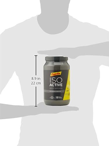 PowerBar Isoactive Lemon 1320g - Bebida Deportiva Isotónica - 5 Electrolitos + C2MAX