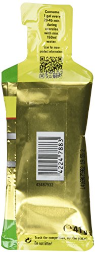 Powerbar Original Power, Gel de energía con sabor de Manzana verde y cafeína 41 g, paquete de 24