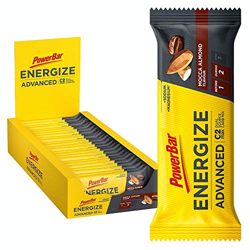 Powerbar Powerbar Energize Advanced Mocca Almond (25X55G) - Barra de Energía con C2Max 25 Unidades 1380 g