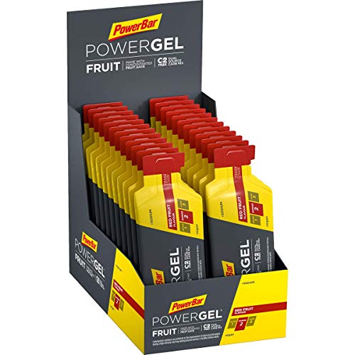 PowerBar PowerGel Fruit Red Fruit 24x41g - High Carb Energy Gel + C2MAX Magnesio e Sodio