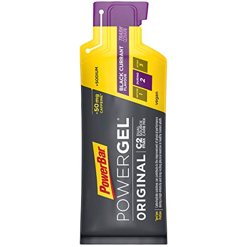 PowerBar PowerGel Original Black Currant 24x41g - High Carb Energy Gel + C2MAX Magnesio e Sodio