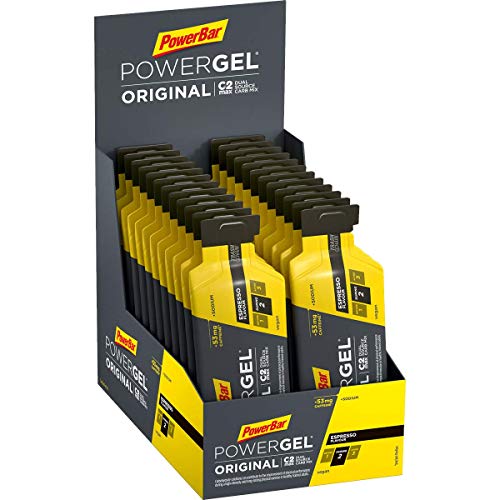 PowerBar PowerGel Original Espresso 24x41g - High Carb Energy Gel + C2MAX Magnesio e Sodio